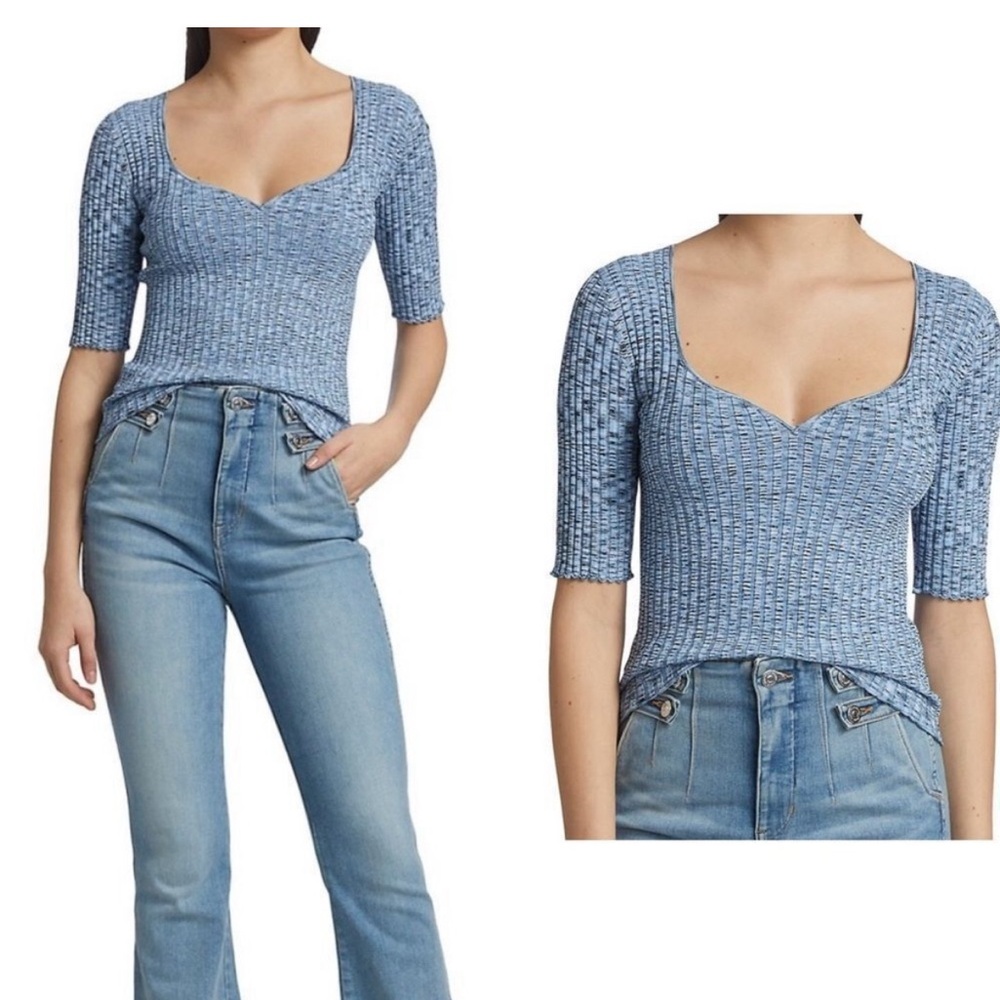 Veronica Beard Lipa Pullover In Blue Multi - image 3